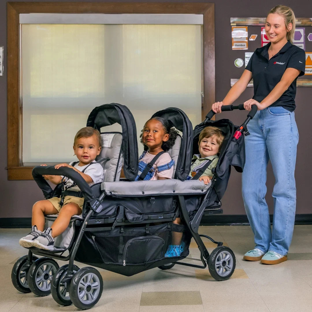 Gaggle Compass Trio Triple Baby Stroller for Daycare & Infants