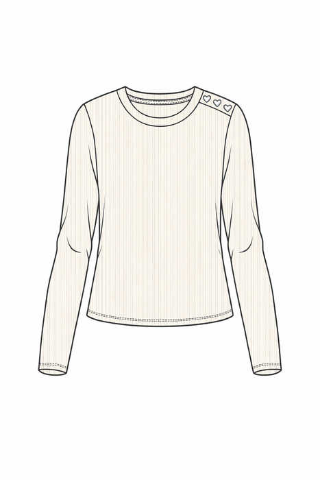 Haut pour filles de taille moyenne - Aigrette (2-3 à 6/7 ans)