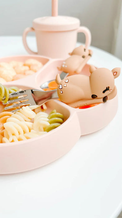 Glitter and Spice - Glitter & Spice Fork & Spoon Set | Soft Silicone Utensils for Babies & Toddlers