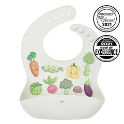 Glitter and Spice - Silicone Food Bib | Soft, Adjustable & Easy to Clean