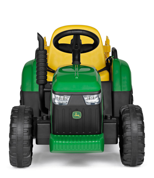 peg perego 12v tractor John Deere 12V Farm Power Ride-On Tractor with Remote