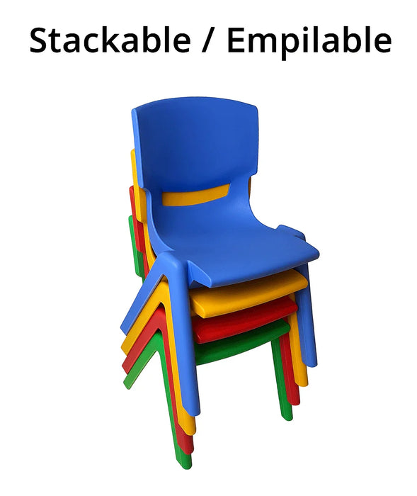 Goldtex® - Children’s Daycare Chair – Stackable, Durable, One-Piece Molded Plastic - Kid-Safe Design