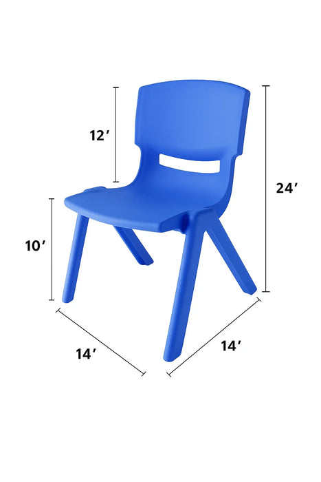 Goldtex® - Children’s Daycare Chair – Stackable, Durable, One-Piece Molded Plastic - Kid-Safe Design