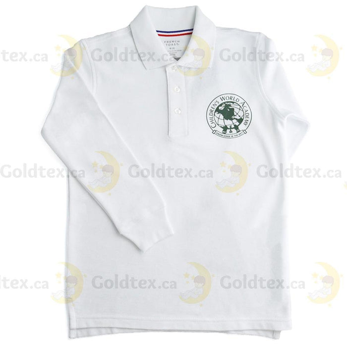 Goldtex® - CWA - Long Sleeved School Uniform Polo with Logo