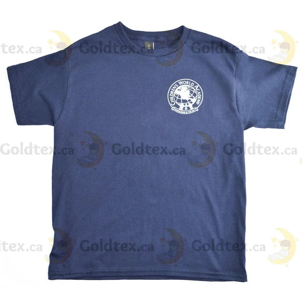 Goldtex® - CWA - Short Sleeved School Uniform T-Shirt with Logo