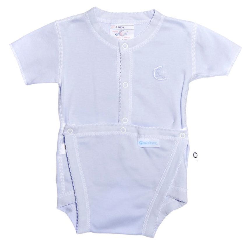 Goldtex® - Diaper Vest | 100% Cotton | Full Body Snap Closure | Preemie, 12, 18, 24 Months | Made in Canada