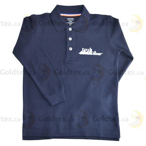 Goldtex® - Lasalle Elementary School Long Sleeved School Uniform Polo with Logo