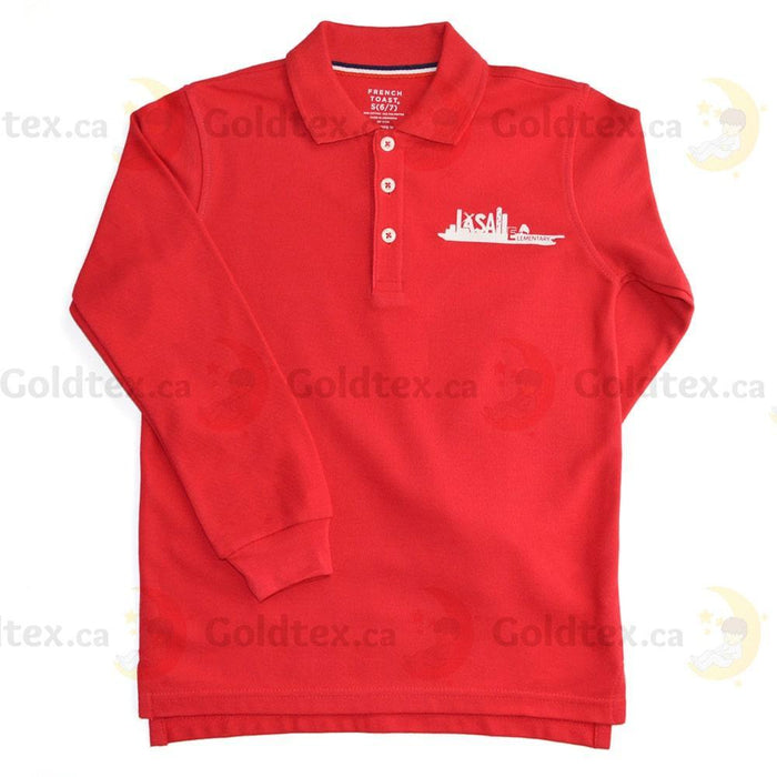 Goldtex® - Lasalle Elementary School Long Sleeved School Uniform Polo with Logo