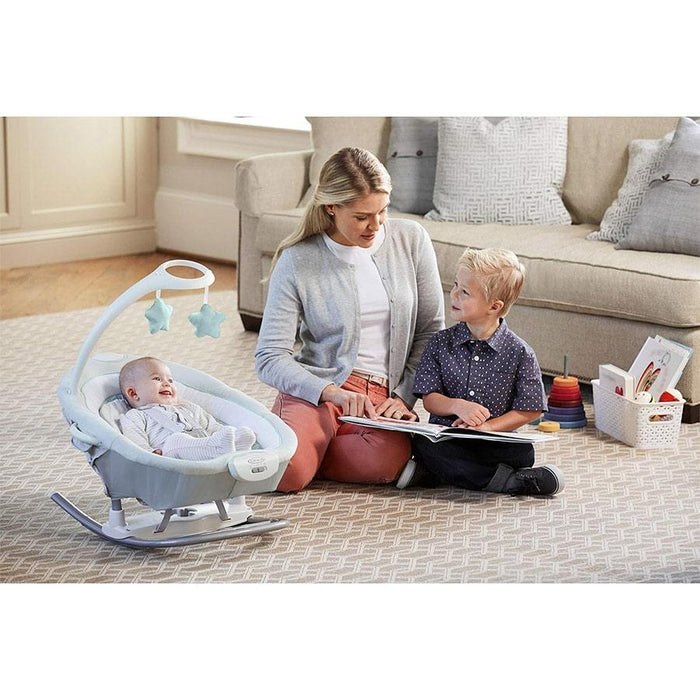 Graco Duet Glide Baby Gliding Swing with Portable Rocker Ashland Goldtex