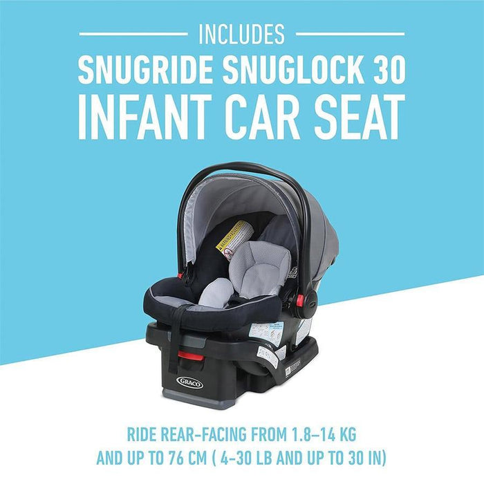 graco jogging stroller car seat combo Graco FastAction Jogger LX Travel System Baby Stroller & Car Seat Combo