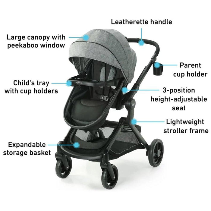 Graco® - Graco Modes Nest Travel System Baby Stroller and Car Seat Combo - Nico