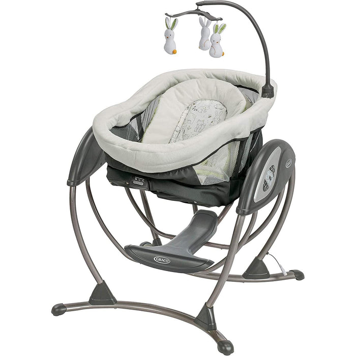 Graco DuoGlider Gliding Swing Rascal 2 in 1 Swing Bassinet Goldtex