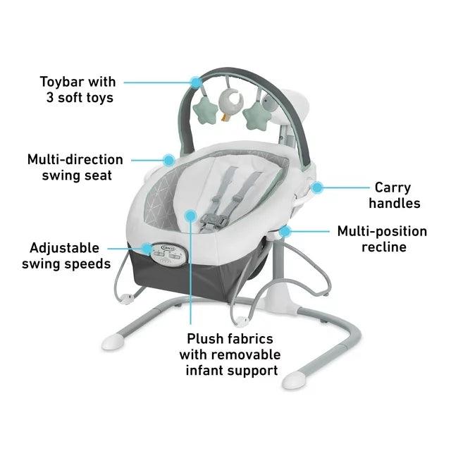 Graco® - Graco Soothe 'n Sway LX Swing with Portable Rocker - Rainier