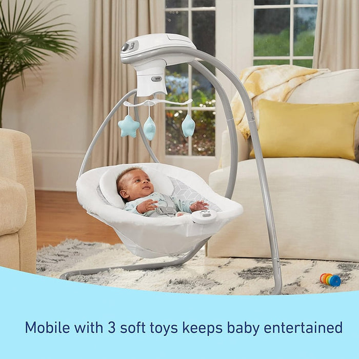 Balançoire pour bébé Graco Simple Sway LX avec siège multidirectionnel
