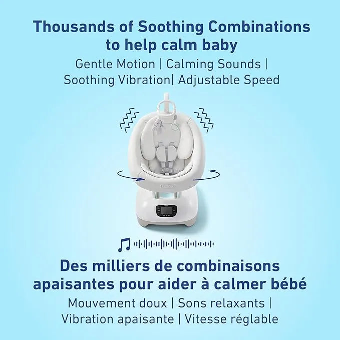 Graco® SmartSense Soothing Baby Swing with Cry Detection Technology