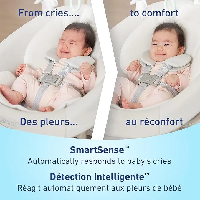 Graco® SmartSense Soothing Baby Swing with Cry Detection Technology