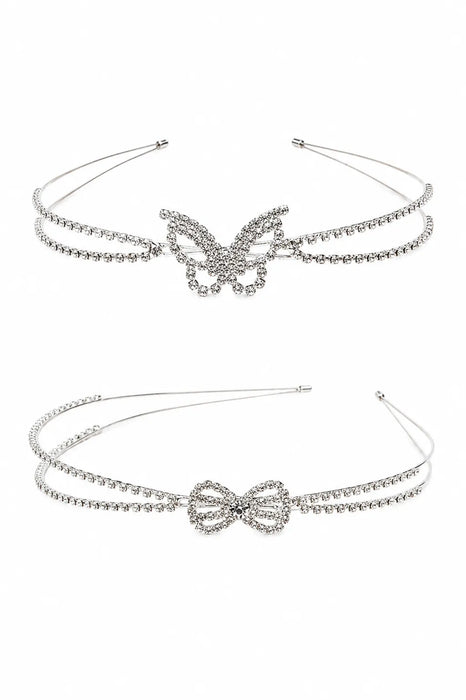 Great Pretenders® Butterfly & Bow Headband and Crystal Rhinestone Hair Accessory | Ages 3+