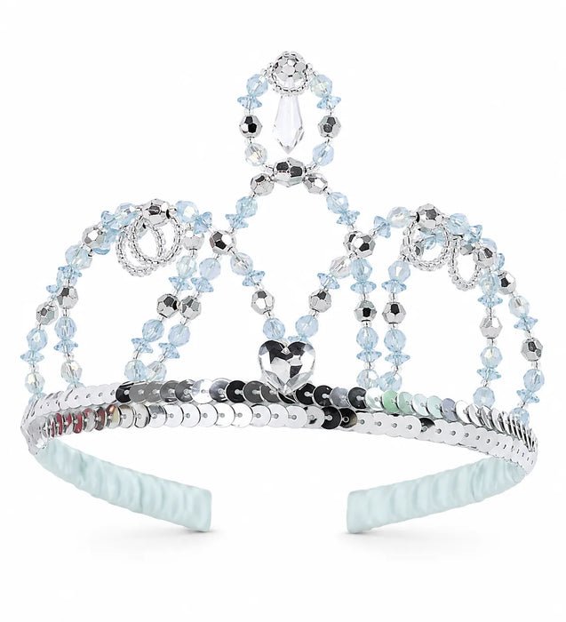 Great Pretenders® Tiare de la Belle en Bleu, Couronne de Princesse Scintillante pour se Déguiser | 3 ans et plus