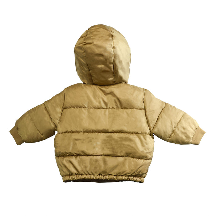Manteau puffer pour bébé doublé en sherpa de Minoti - Tailles 9 à 24m