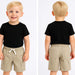 Green Jeans® - Green Jeans® Boys' Beige Cotton Cargo Shorts with White Drawstring
