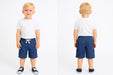 Green Jeans® - Green Jeans® Boys' Blue Denim Cargo Shorts with White Drawstring