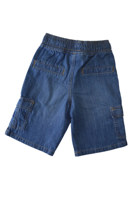 Green Jeans® - Green Jeans® Boys' Blue Denim Cargo Shorts with White Drawstring
