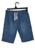 Green Jeans® - Green Jeans® Boys' Blue Denim Cargo Shorts with White Drawstring (7-16)