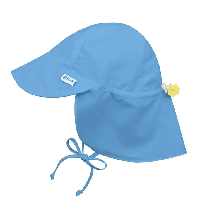 Green Sprouts® - Green Sprouts Baby & Toddler Flap I-Play Sun Protection Hat | UPF 50+ | NB to 4T