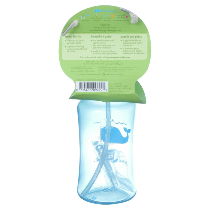 Green Sprouts® - Green Sprouts Children's Flip-Top Straw Bottle - 10oz. (300ml) - 1-Pack