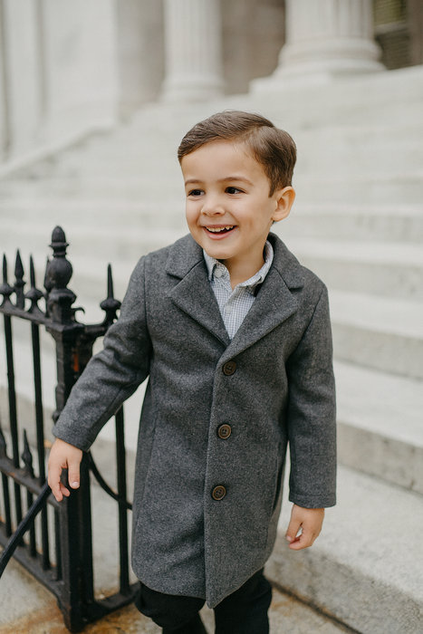 Manteau habillé pour garçons en feutre de Minoti – Tailles 8 à 14 ans