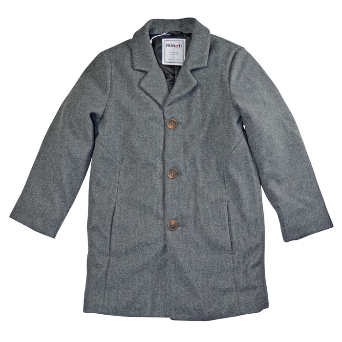 Manteau habillé pour garçons en feutre de Minoti – Tailles 8 à 14 ans