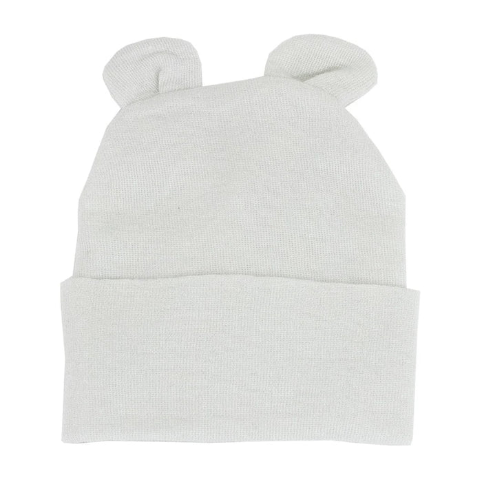 Kids Central Newborn Hat - Ears - White