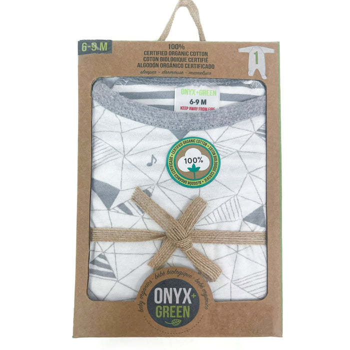 Onyx & Green Organic Baby Footie Pyjamas