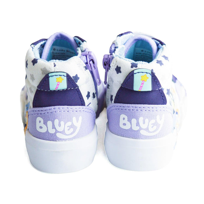Ground Up - Ground Up Bluey Toddler Girls High Top Canvas Shoes - (Sizes 5T to 10T)