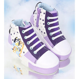 Ground Up - Ground Up Bluey Toddler Girls High Top Canvas Shoes - (Sizes 5T to 10T)