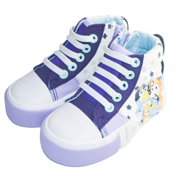 Ground Up - Ground Up Bluey Toddler Girls High Top Canvas Shoes - (Sizes 5T to 10T)