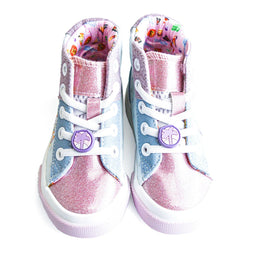 Ground Up - Ground Up Bluey Toddler Girls High Top Canvas Shoes - (Sizes 5T to 9T)