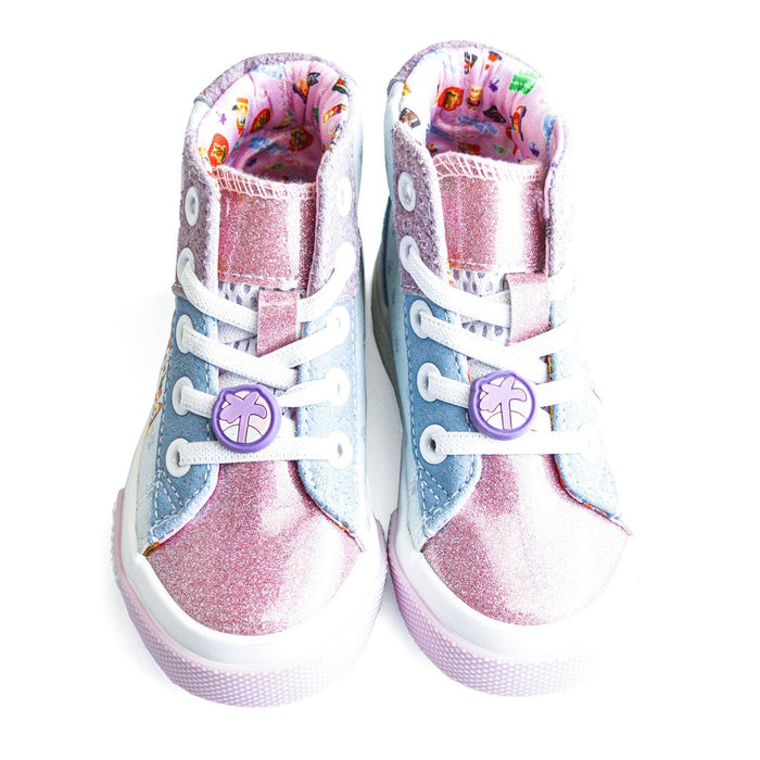 Ground Up - Ground Up Bluey Toddler Girls High Top Canvas Shoes - (Sizes 5T to 9T)