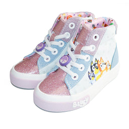 Ground Up - Ground Up Bluey Toddler Girls High Top Canvas Shoes - (Sizes 5T to 9T)