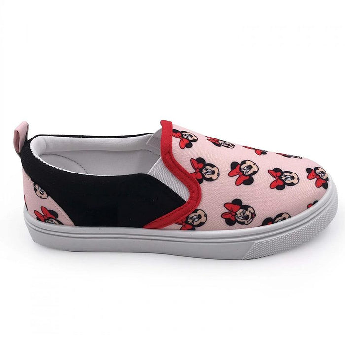 Ground Up - Ground Up Disney Minnie Mouse Youth Girls Canvas Slip-on Shoes