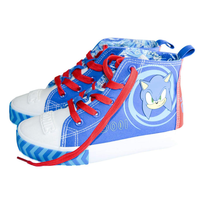Ground Up - Ground Up Sonic the Hedgehog Children High Top Canvas Shoes - (Sizes 2Y to 4Y)