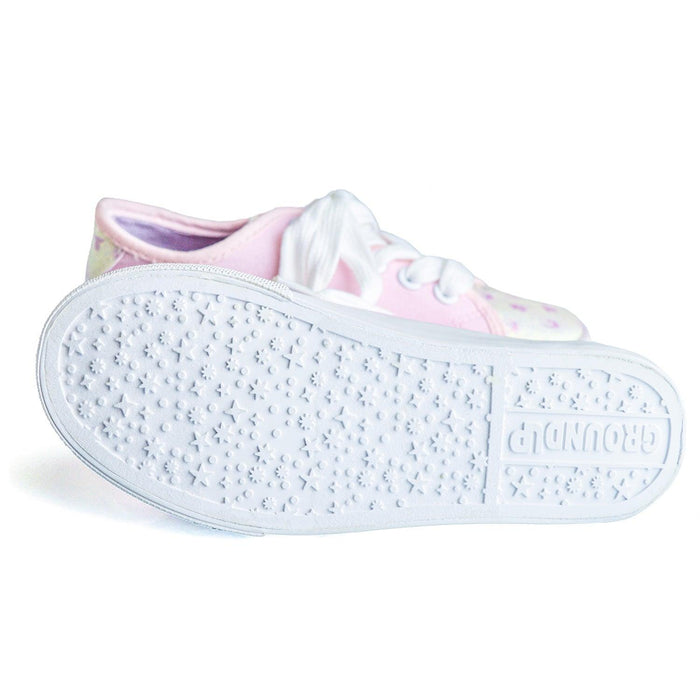 Ground Up - Ground Up Star Wars Grogu Lace-up Girls Canvas Shoes - Sizes 11 to 13