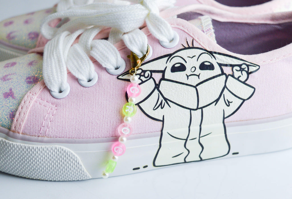 Ground Up - Ground Up Star Wars Grogu Lace-up Girls Canvas Shoes - Sizes 11 to 13