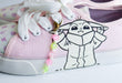 Ground Up - Ground Up Star Wars Grogu Lace-up Girls Canvas Shoes - Sizes 11 to 13