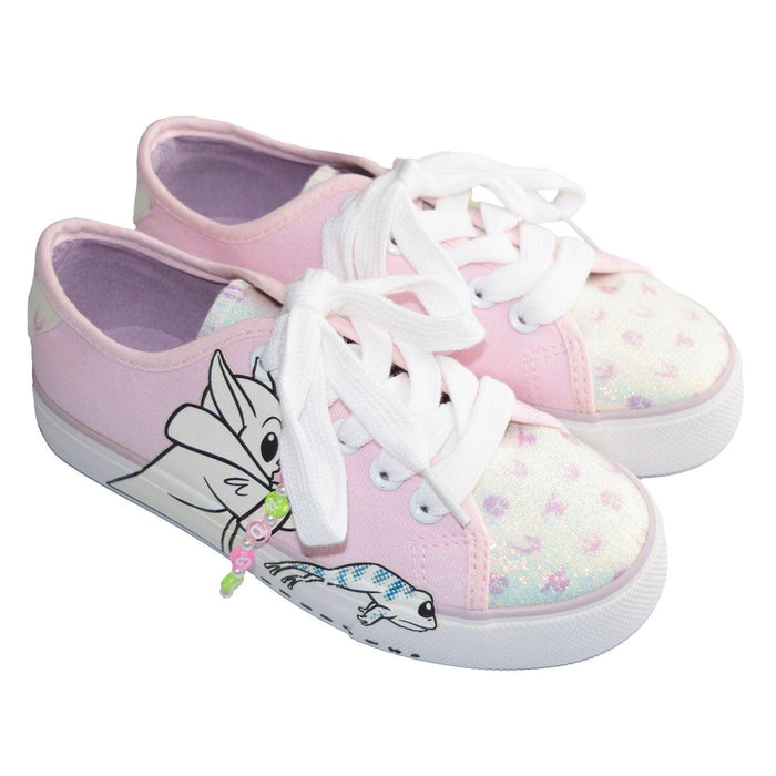 Ground Up - Ground Up Star Wars Grogu Lace-up Girls Canvas Shoes - Sizes 11 to 13