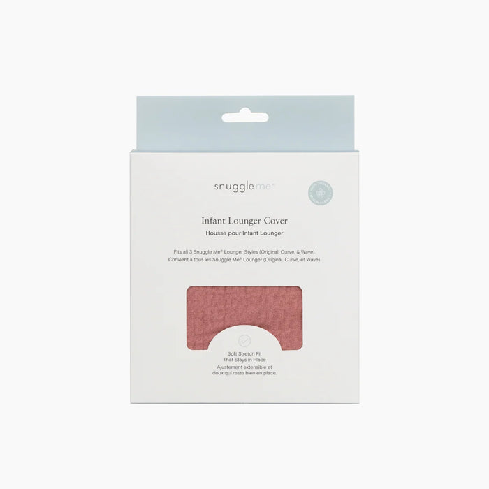 Snuggle me LoungerCurveCover organic cotton muslin