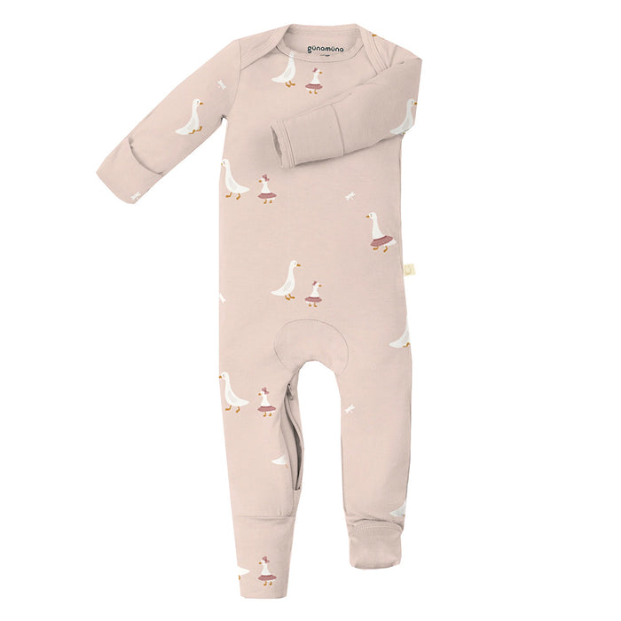 Gunamuna 2-in-1 Convertible Bamboo Baby Footie | Sizes 0 to 24m