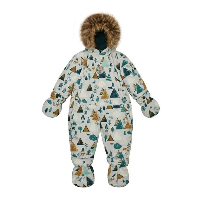 Gusti® Bing Boys Baby 1-Piece Snowsuit - Grey | Sizes 6M–12M | Style GW6BZ238