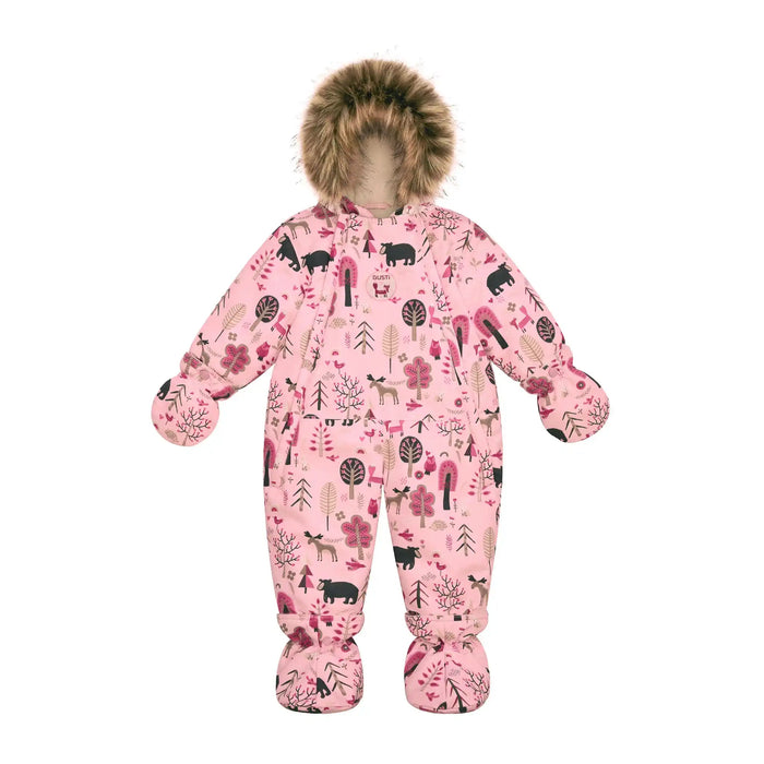 Combinaison de neige une-pièce pour bébé fille Gusti® Bambi - Rose, tailles 6M–18M | Style GW6GZ233