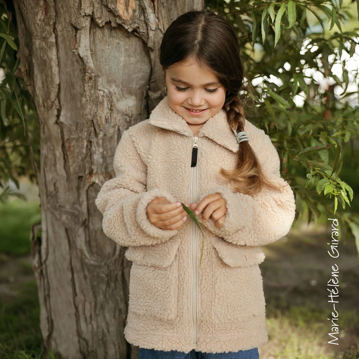 Gusti® Sasha Girls Sherpa Jacket - Caramel | Sizes 4–14 | Style GW6GJ208